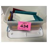 SMALL TOTE OF FABRIC