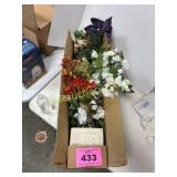 FAKE FLOWERS AND POT