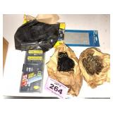 NAILS, SCREWDRIVER SET, TRASH BAGS