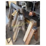 WOOD SAW HORSES