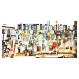PEGBOARD OF TOOLS AND SUPPLIES