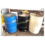 3 BARRELS ONE WITH BARREL PUMP