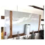 LARGE NEW SHEET OF ALUMINUM AND SMALL ROLL