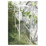 SMALL WIRE SHELF BEHIND MAIN HANGER