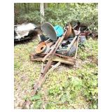 2 SALVAGE TRAILERS WITH CONTENTS