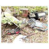 LARGE STRETCH OF SCRAP METAL AND PARTS