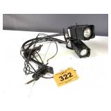 2  VINTAGE CLAMP LIGHTS