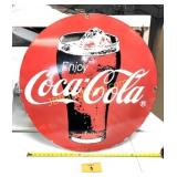 HEAVY STEEL PORCELAIN COKE SIGN