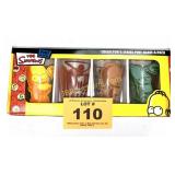 THE SIMPSONS PINT GLASS SET 2008