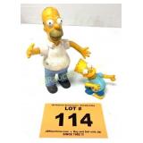 1990 HOME AND BART FIGURES THE SIMPSONS