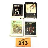 8-TRACK TAPES; ELVIS, THE CARS, SONNY & CHER