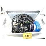 BOX OF CABLES AND WIRES