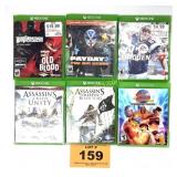 XBOX ONE GAMES, ASSASINS CREED, STREET FIGHTER ETC