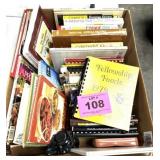 BOX OF COOKBOOKS
