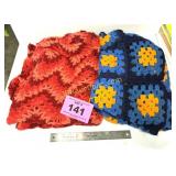 VINTAGE AFGHAN LAP BLANKETS