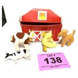 VINTAGE TOY BARN SET / BARN BOX