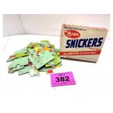 ANTIQUE SNICKERS BOX AND VINTAGE PUZZLE