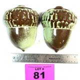 (2) FRANKOMA ACORN WALL POCKETS