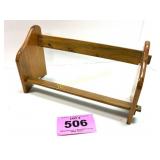 BOOK SHELF - MISSING ONE WOOD PIN