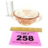 PINK MAYFAIR/OPEN ROSE DOUBLE HANDLED BOWL