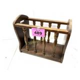 WOOD MAGAZINE RACK