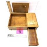 BAMBOO ASIAN BOX W DRAWER