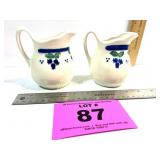 (2) HARTSTONE CREAM PITCHERS