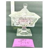 AMERICAN FOSTORIA COVERED CANDY DISH