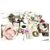 JEWELRY BOX, CUPS, DECOR
