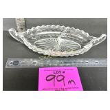 AMERICAN FOSTORIA DIVIDED RELISH DISH