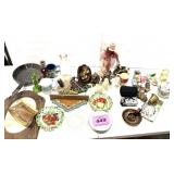 OWLS, PLATES, CUPS, FIGURINES, ETC.