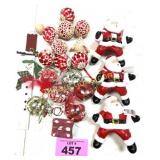 SANTA TOPPERS, BULBS CHRISTMAS DECORATIONS
