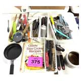 KITCHEN UTENSILS, SILVERWARE, ETC.