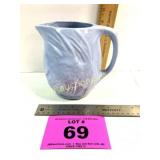 TROPICAL FISH DESIGN STONEWARE PITCHER