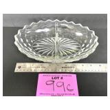 AMERICAN FOSTORIA DIVIDED RELISH DISH