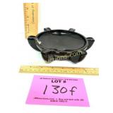 BLACK GLASS ASH TRAY