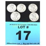 WALKING LIBERTY HALVES - 1944