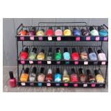 Nail Polish Display Stand W/ (31) Polishes