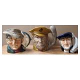 (3) Large Seaman Unique Mugs