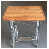 Sewing Machine Treadle Side Table