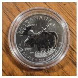 1oz Silver Round: Moose
