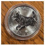 1oz Silver Round: Wolf