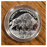 1oz Silver Round: Freedom Bull