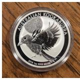 1oz Silver Round: 2018 Kookaburra