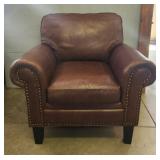 Large Brown Leather Chair