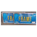 (2) Chrome Cruiser License Plate Frames
