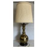 HUGE Brass Lamp w/ Shade