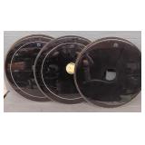 (3) Remo Ebony Base Drum Heads