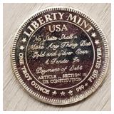 1 oz Silver Liberty Mint Round