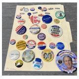 (36) Vintage Political Pins "President Congress"